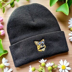 Hey yo Cheetah Good Boy Noah licensed embroidered derpy leopard grunge beanie OS